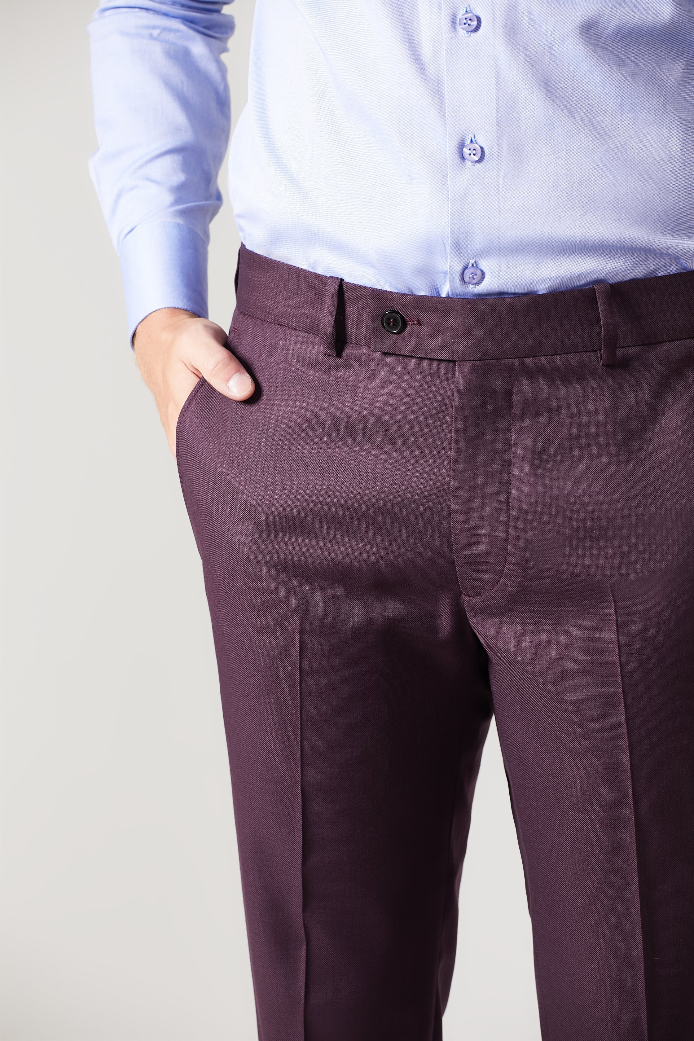 Calça Lã Super 120 Vinho