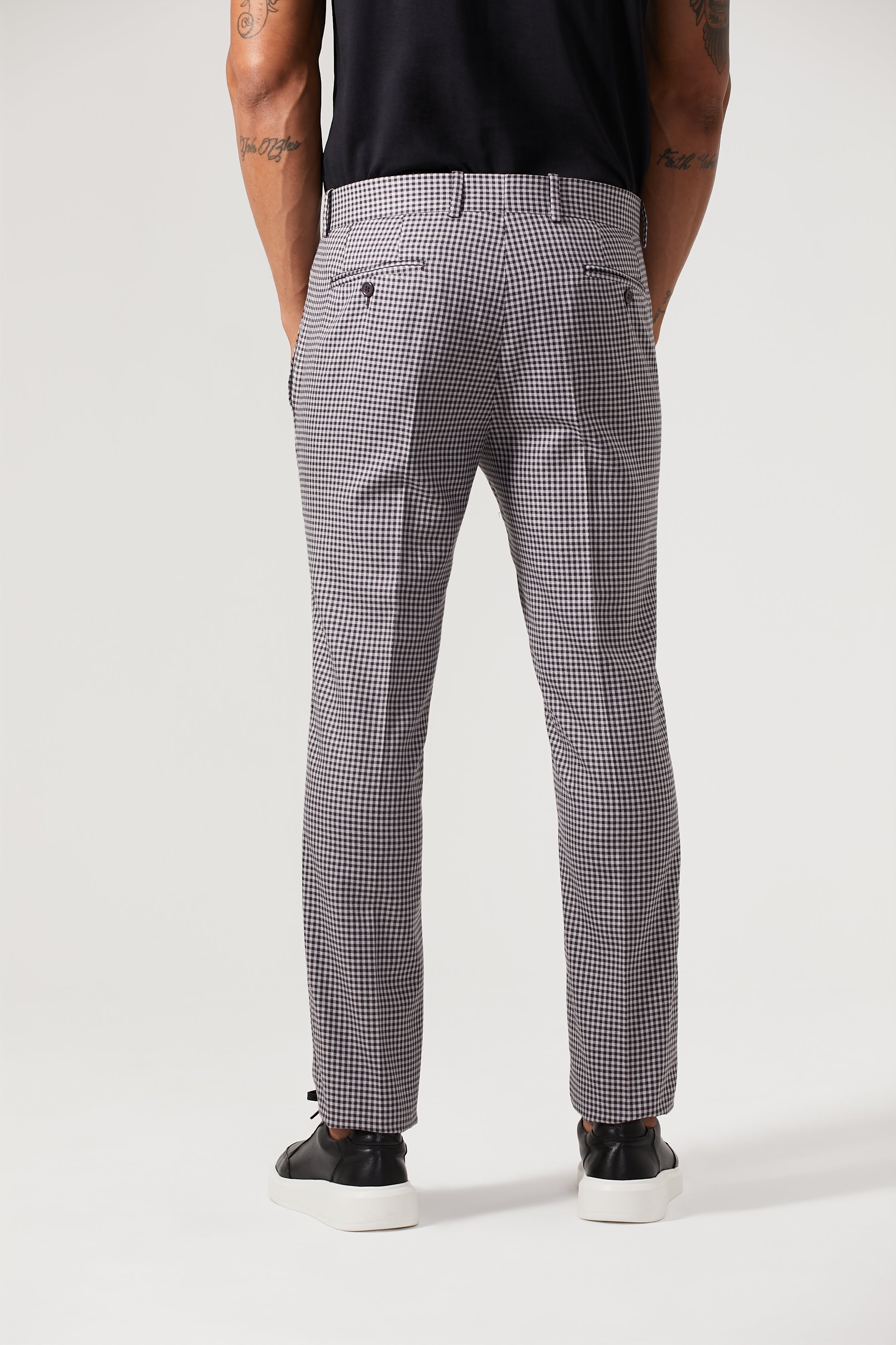 Calça Lã Super 120 Quadriculado