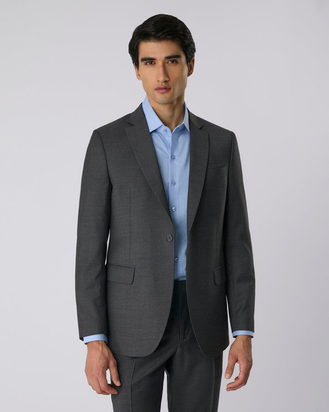 Paletó Lã Super 120 Cinza