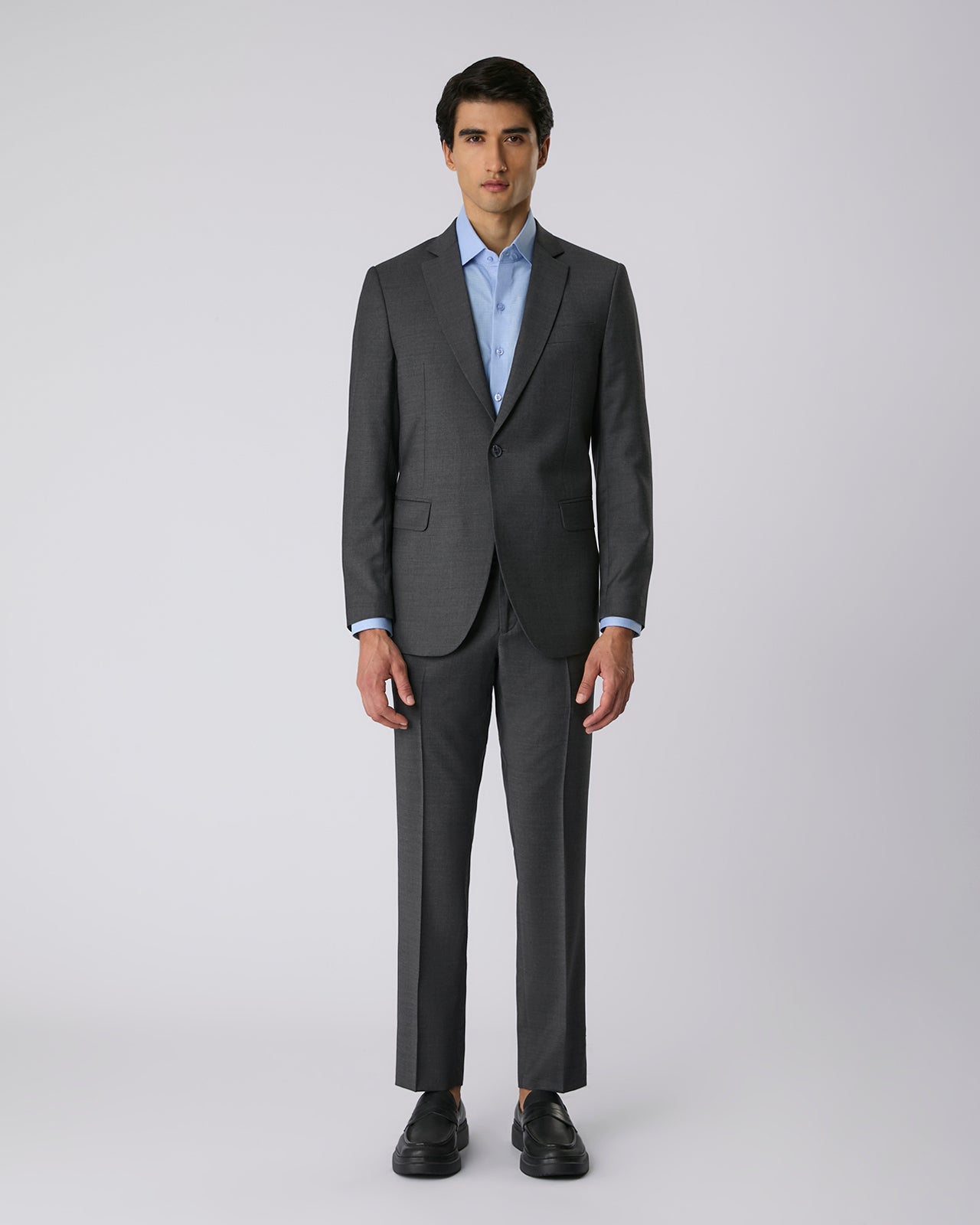 Paletó Lã Super 120 Cinza