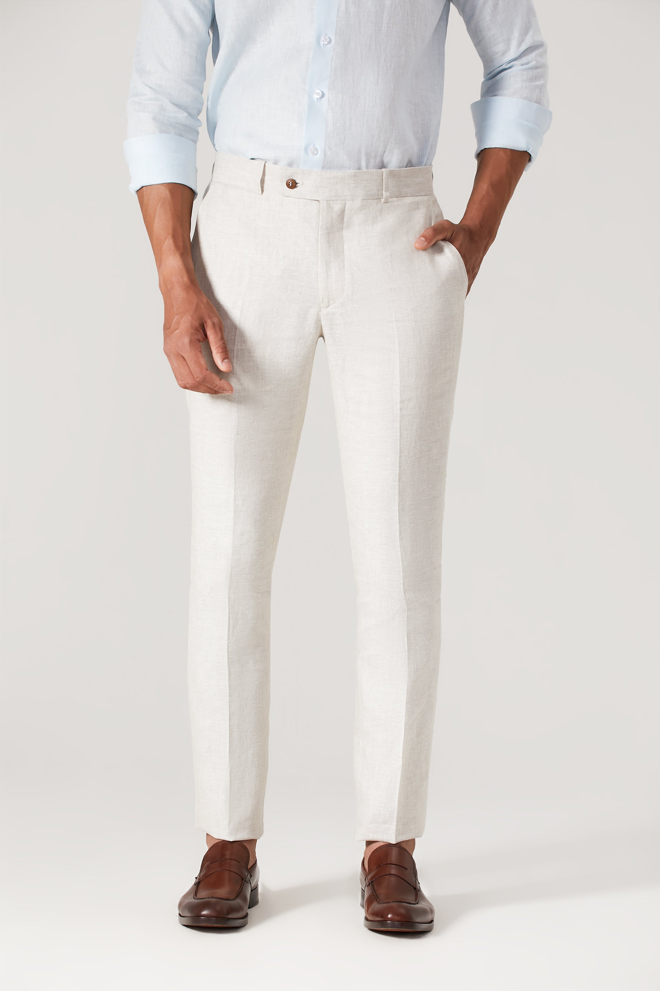 Calça Linho 100% - Off White