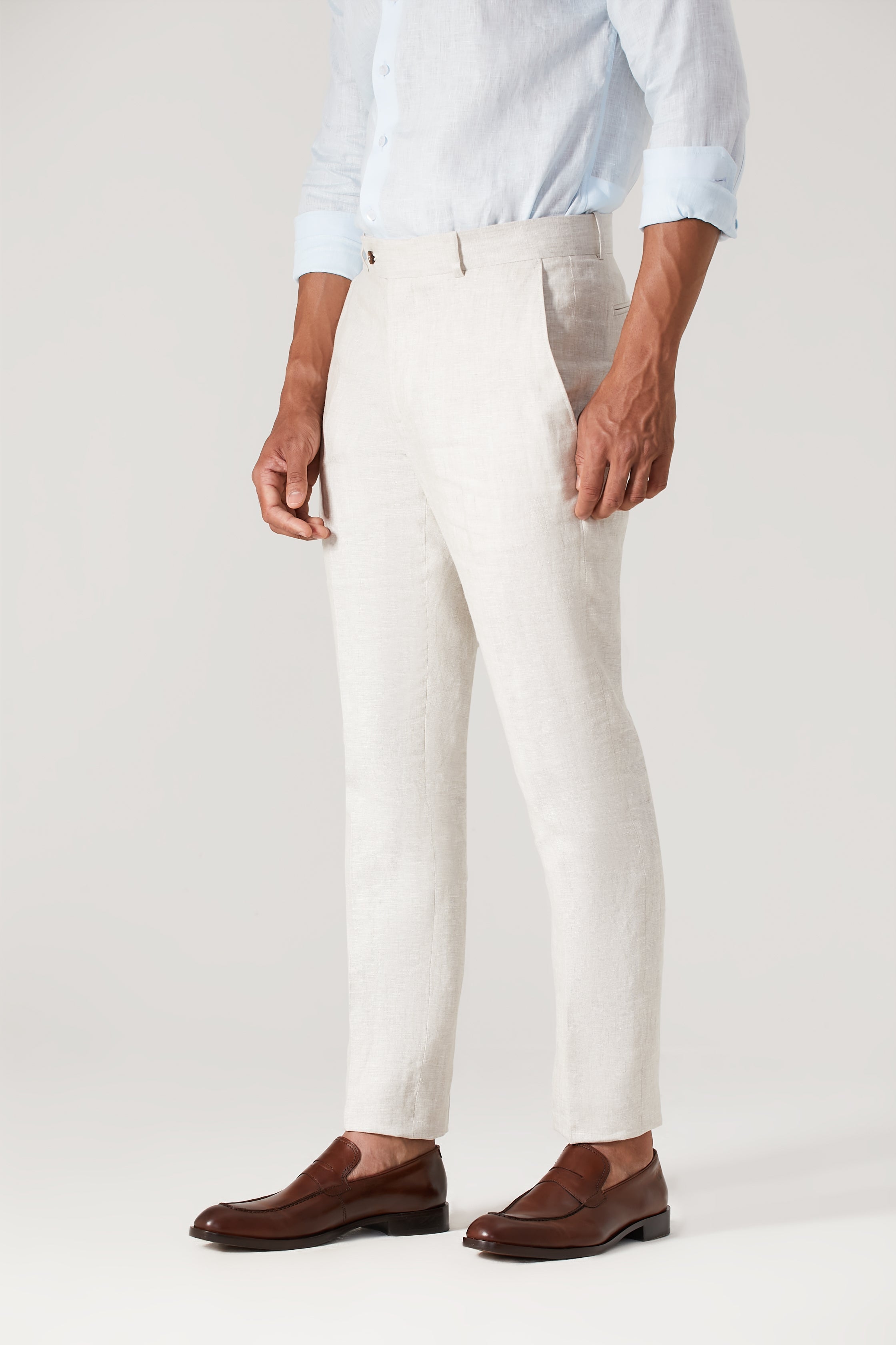 Calça Linho 100% - Off White