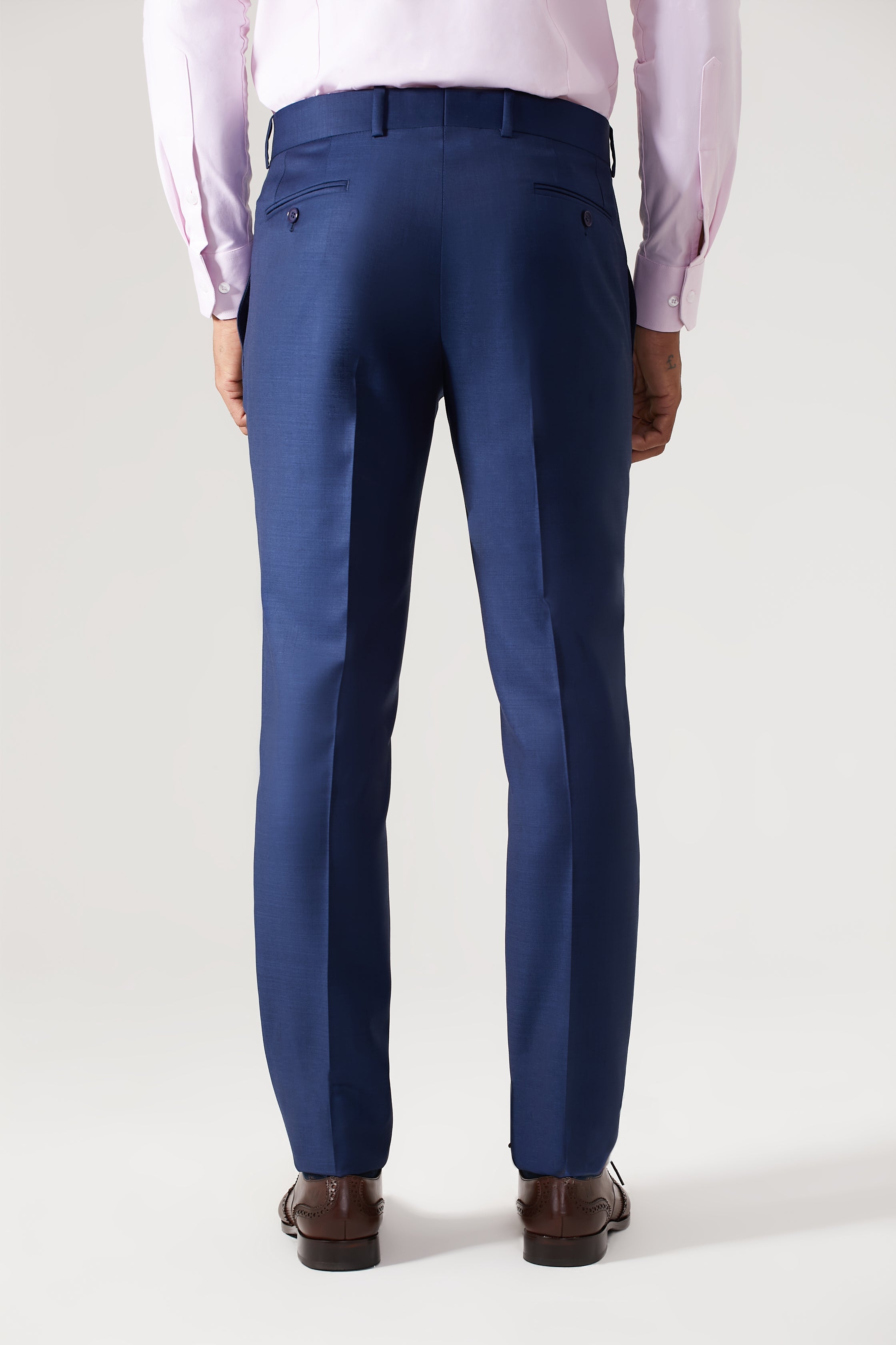 Calça Lã Super 120 Azul Escuro