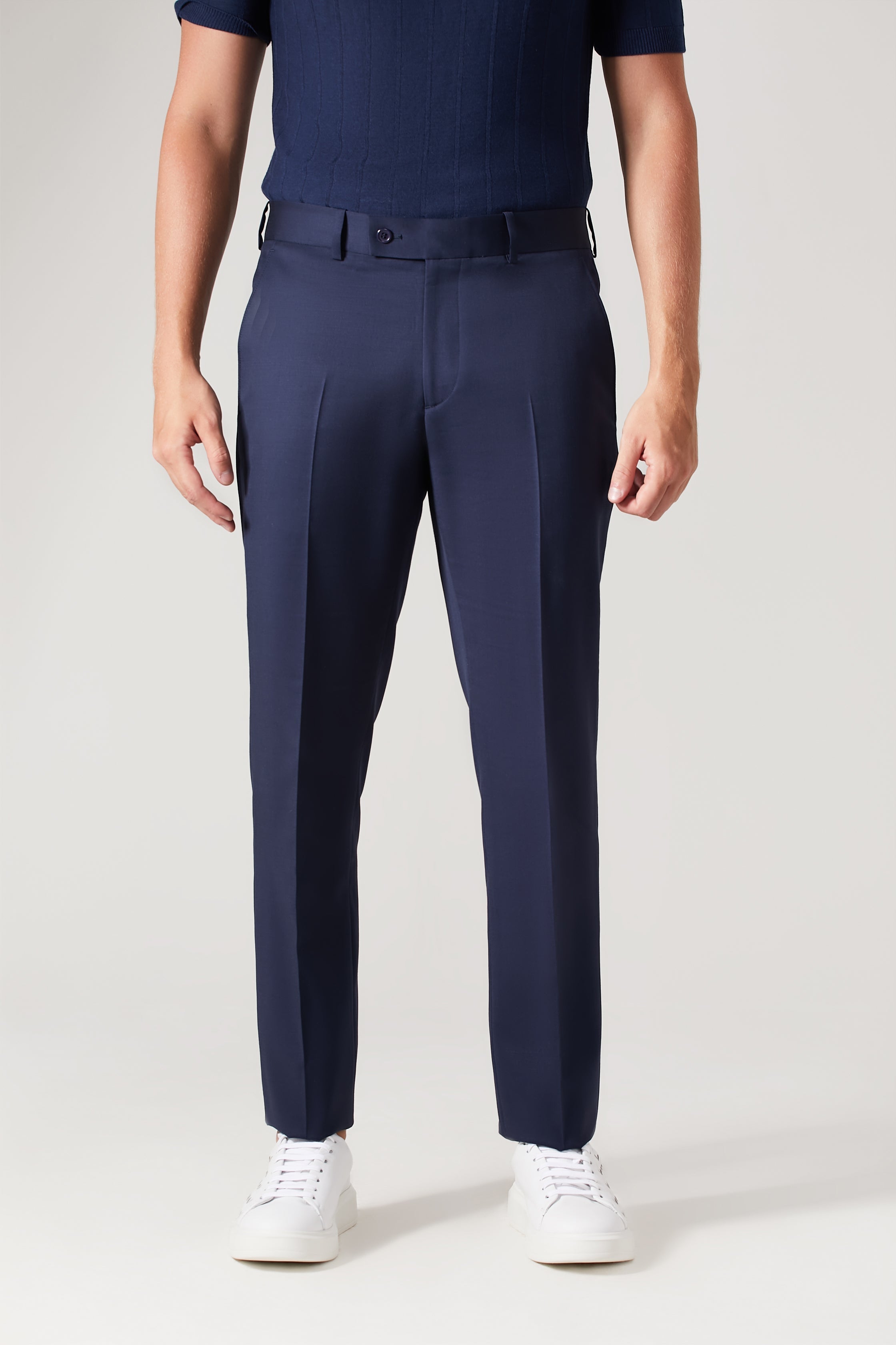 Calça Lã Super 120 Azul Marinho