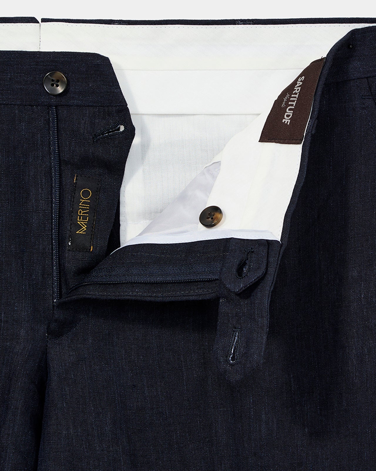 Calça Linho Livorno marinho