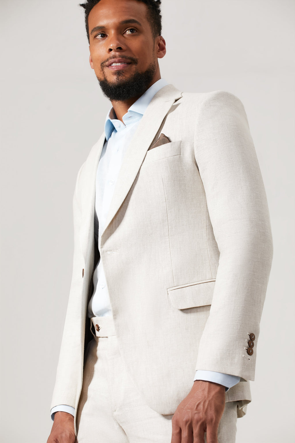 Paletó Linho 100% - Off White